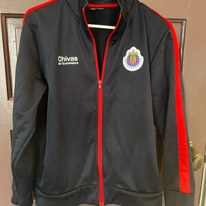 Chivas del Guadalajara Black & Red Zip-Up Jacket